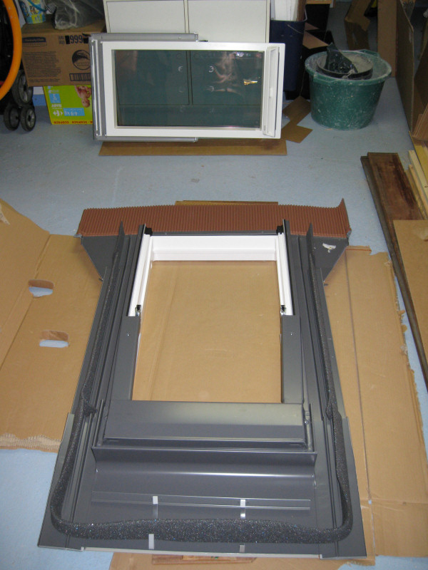 He planned on adding a roof window that would hopefully result in some extra light.