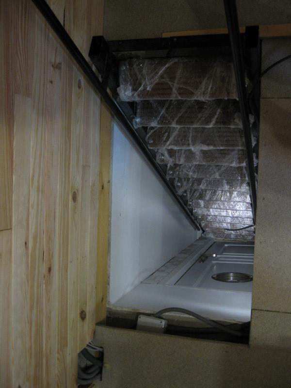 Here are the stairs from above.