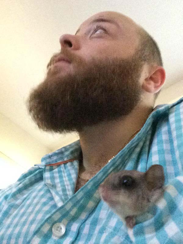 Biscuits and her daddy: best friends for life.