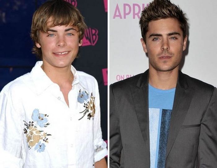 Zac Efron - 2004 and now.