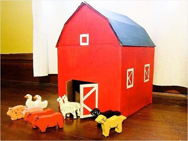 17.) Build a play-barn for their animals.