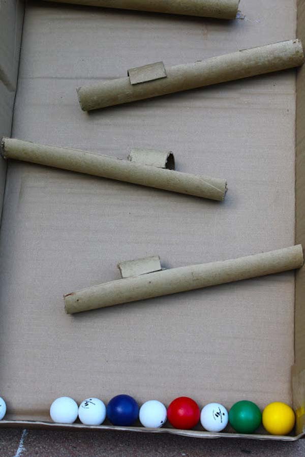 20.) Make a maze for some marbles.