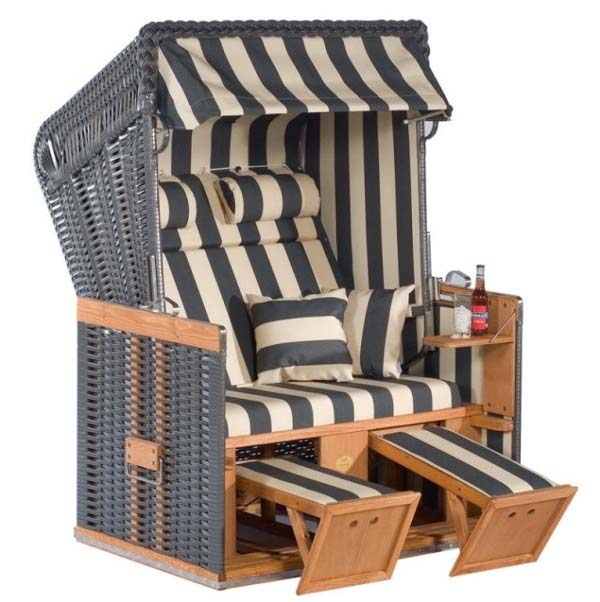 29.) This ultimate beach chair lets you relax, nap, sunbathe, snack and do basically anything you'd ever want while laying out.