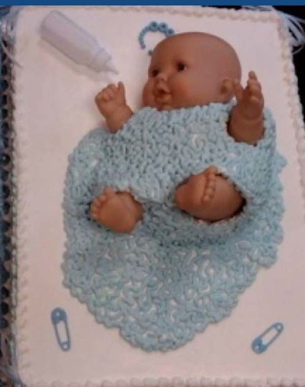 19.) What's wrong with the baby? And the blanket? And the cake???