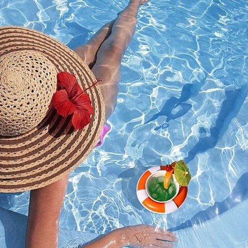 2. And keep them handy in this floating cup-holder.