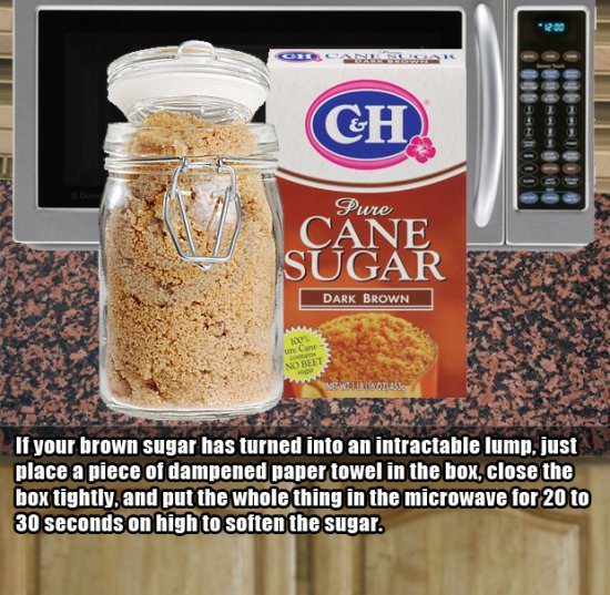 3.) Make nasty brown sugar nice again.