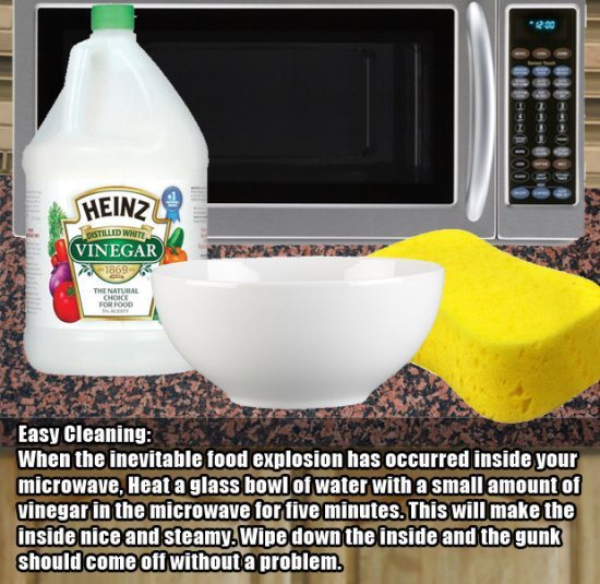 4.) In case you need to clean a disgusting microwave.