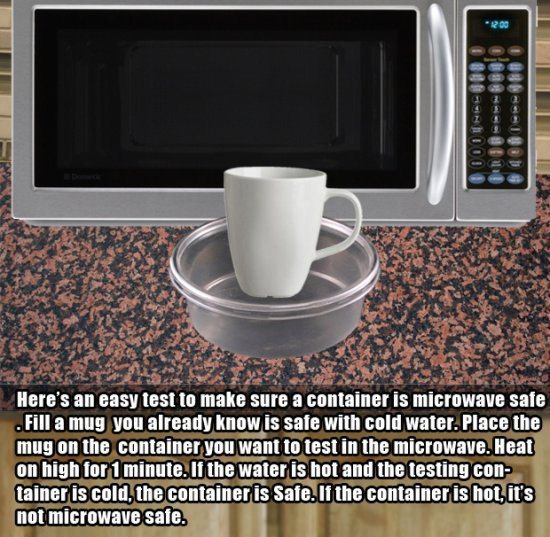 11.) Figure out if your containers are safe for the microwave.