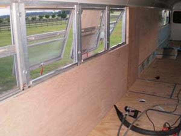 Then, the construction on the inside began.