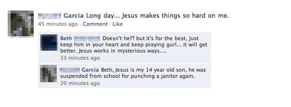 23.) Poor Jesus.