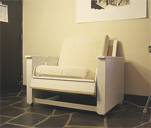 14. The interesting combination of a stove AND a chair