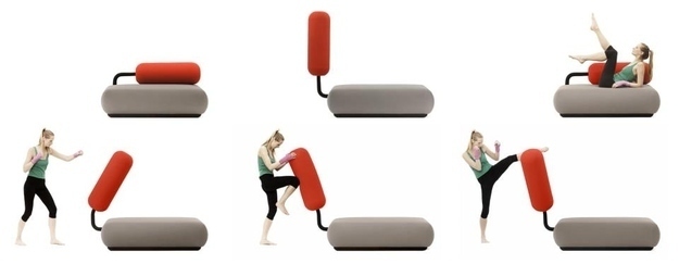 19. The couch that doubles as a punching bag