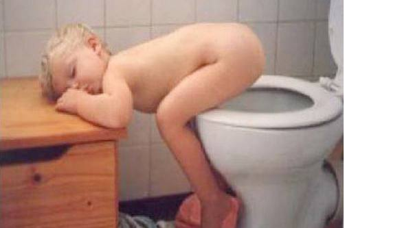 Using the bathroom takes too long, give me my diapers.