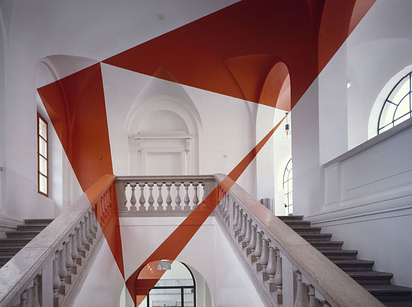 23. This isn't someone having fun with painting on existing photos: actually, it's optical illusion art by Felice Varini.