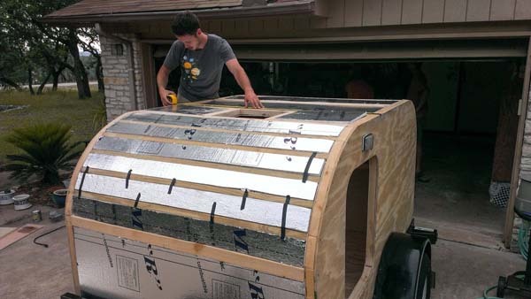 Onto adding exterior insulation.