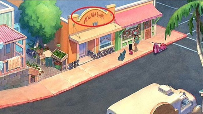 There's a Mulan restaurant in Lilo & Stitch.