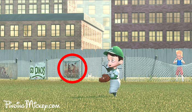 Posters for The Jungle Book and Toy Story 2 show up in the background of Meet The Robinsons.