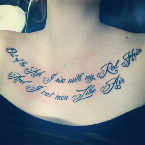 From "Lady Lazarus" in Ariel by Sylvia Plath