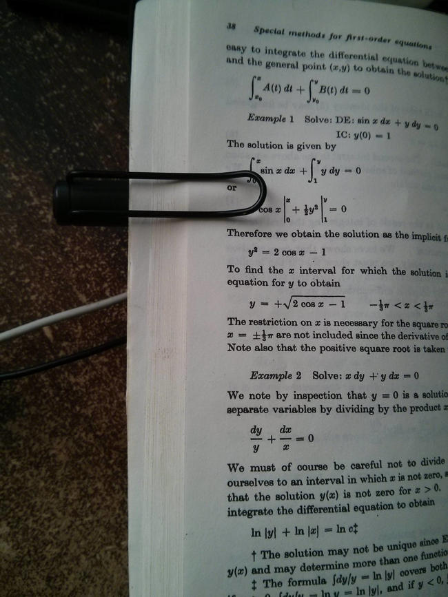 Use a pen to keep your textbook open.