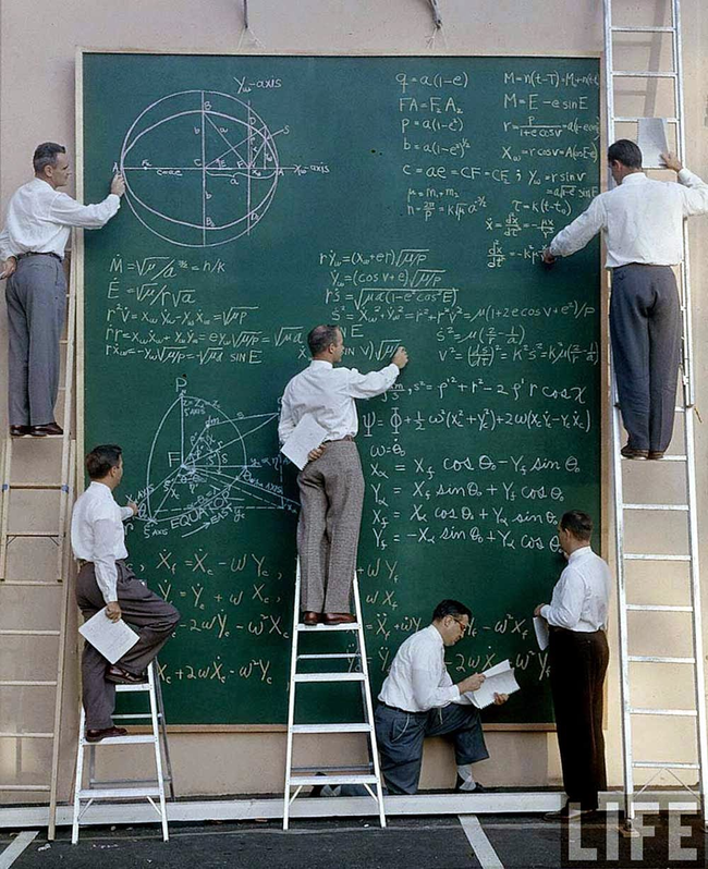 NASA scientists in 1961.