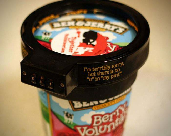 Padlock for your delicious ice cream.