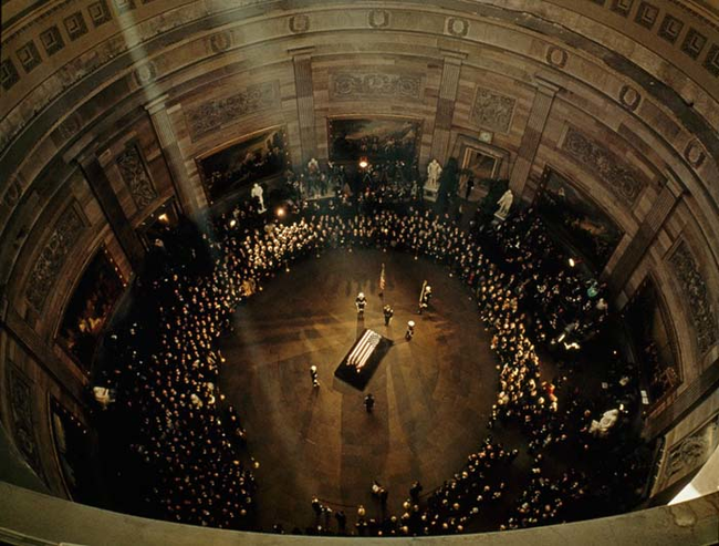 1963 - JFK&rsquo;s funeral in the Capitol Building.