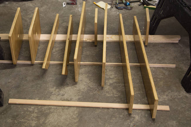 Other parts of the drawer varnished.