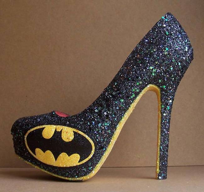 For the most glamorous of Batman fans, these homemade high heels are perfect.