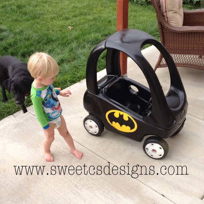Your toddler will love this Bat Mobile toy car. See the step-by-step instructions here.