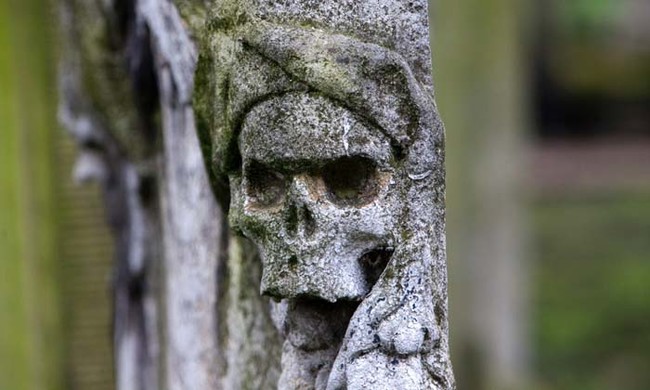 Gravediggers reportedly used to play a game called Skittles with the bones of the deceased. Skittles was a precursors to modern day bowling. Abuse like this was just another symptom of graveyard overcrowding during Victorian times.