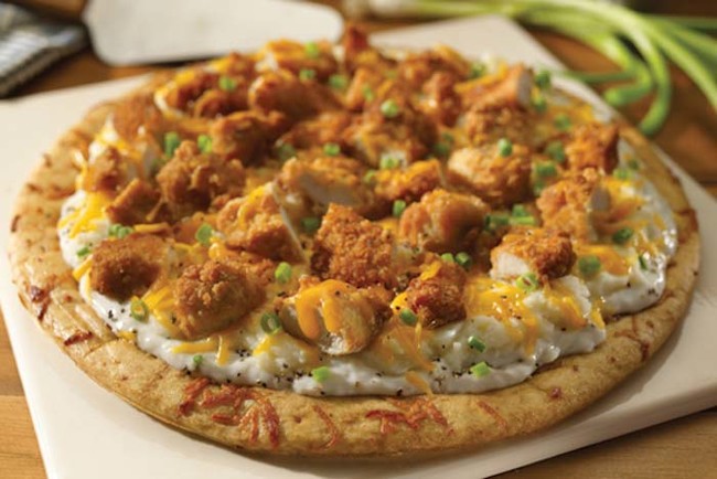 Fried Chicken Pizza