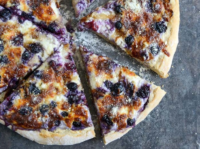 Blueberry and Ricotta Pizza