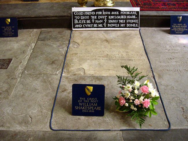 Oddly enough, the most popular English writer on the planet's tomb in the Holy Trinity Churchyard was not an honor bestowed upon him. Instead, he paid 440 pounds for the lot after saving up money from the plays he sold.