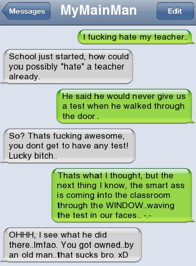 Life's a test. You'd best be ready.