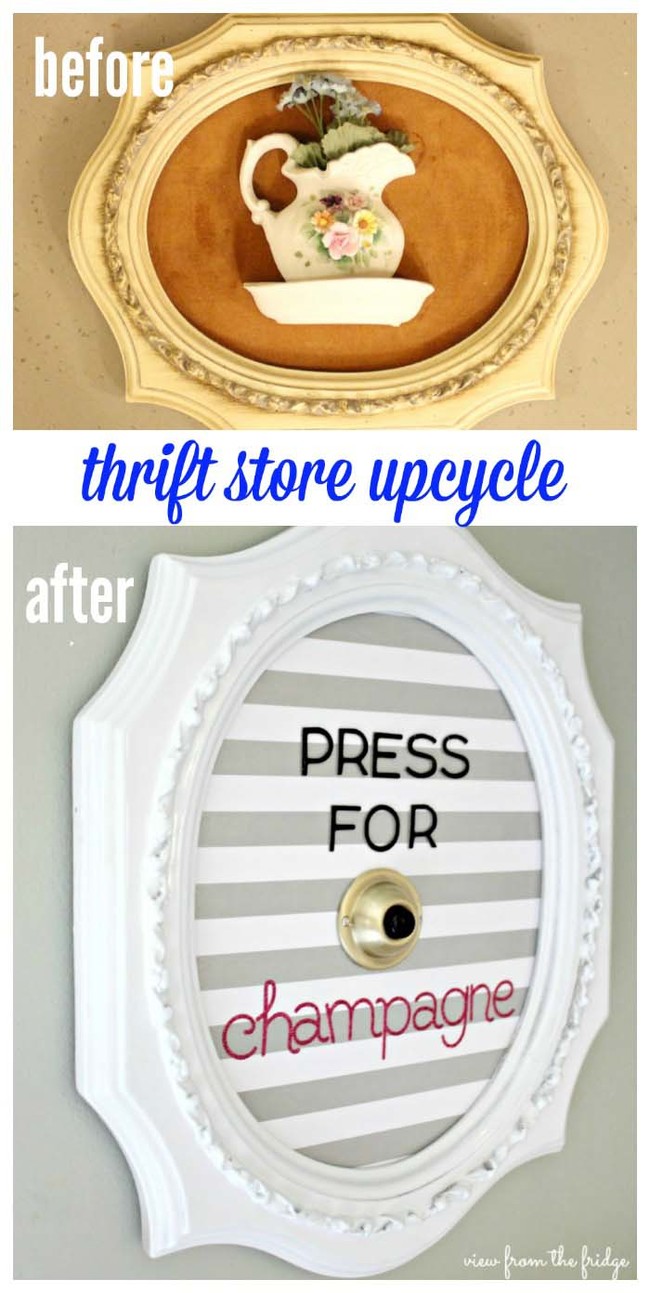 Ugly decor can become original wall art with a little bit of creativity. 