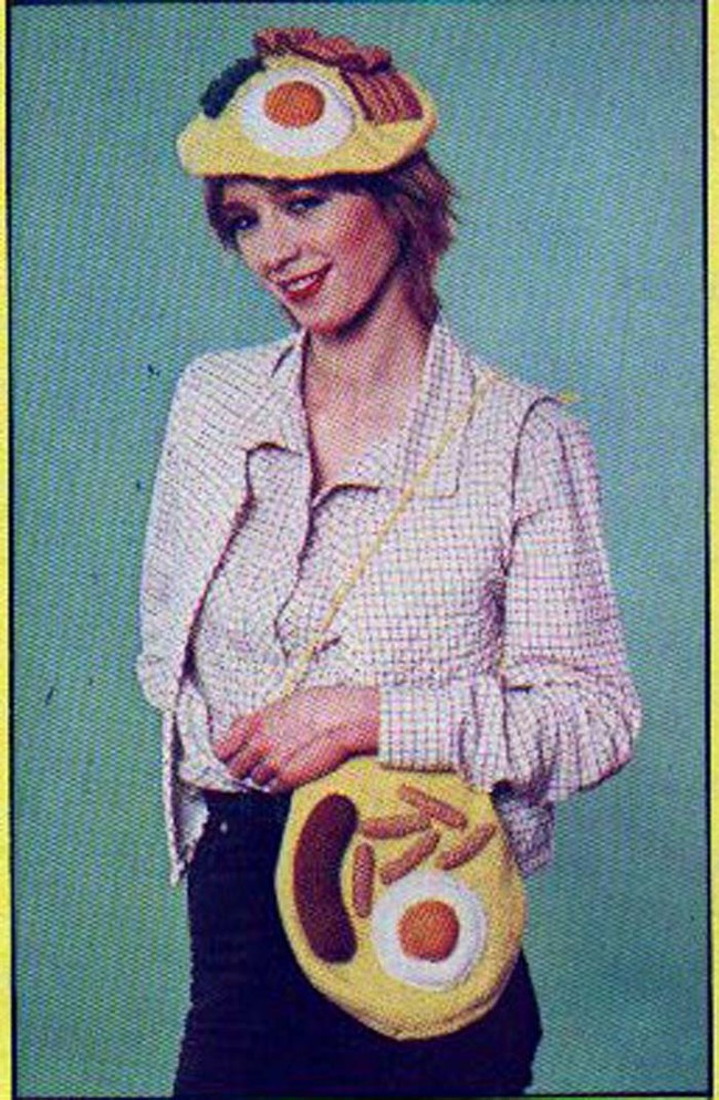 I can't decide if this breakfast beret is the coolest hat ever, or the worst hat ever.