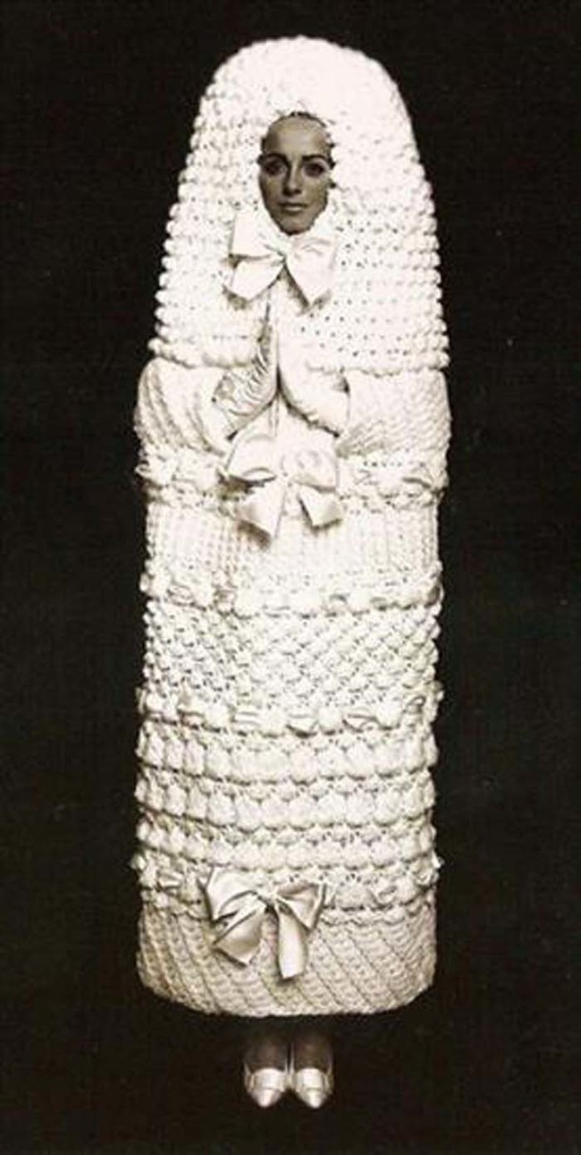 This is allegedly a wedding dress.