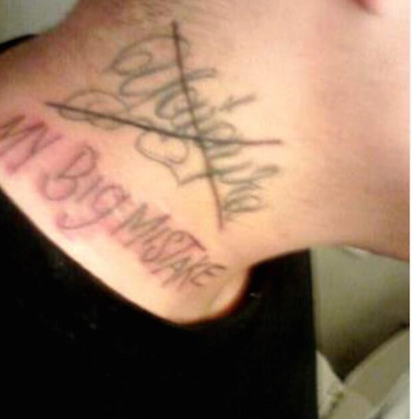 I think the big mistake was the neck tattoo.