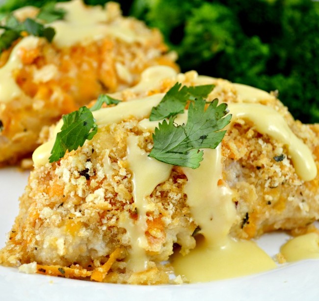 Crispy, Oven-Baked Ritz Cheesy Chicken