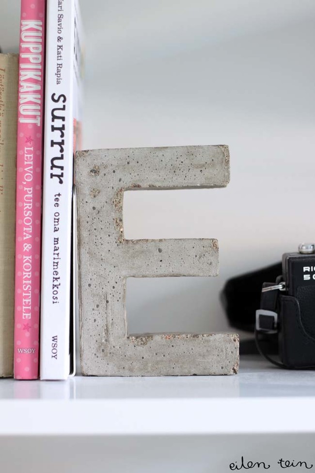 Monogram bookends 