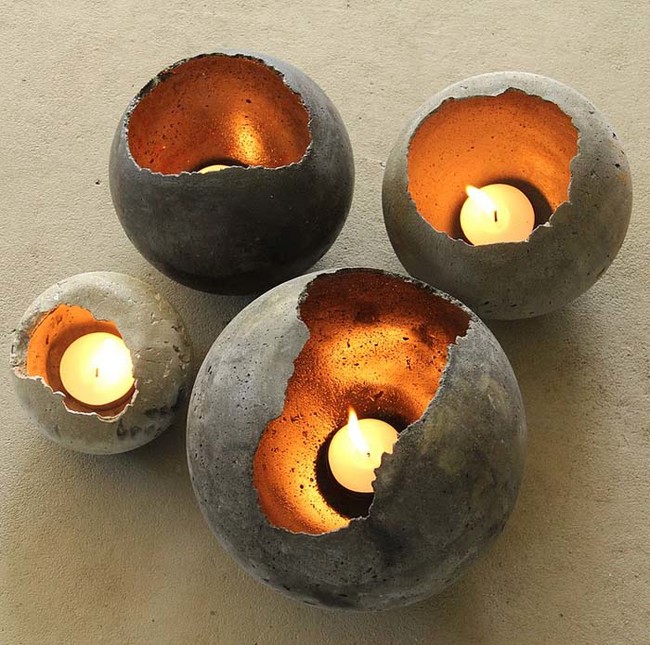 Concrete balloon bowls