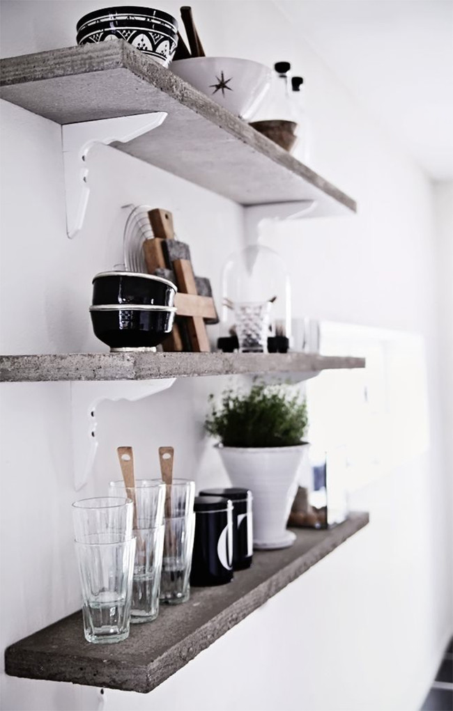 Kitchen shelves
