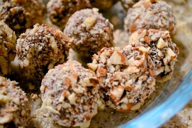 Crunchy Chocolate Nut Truffles