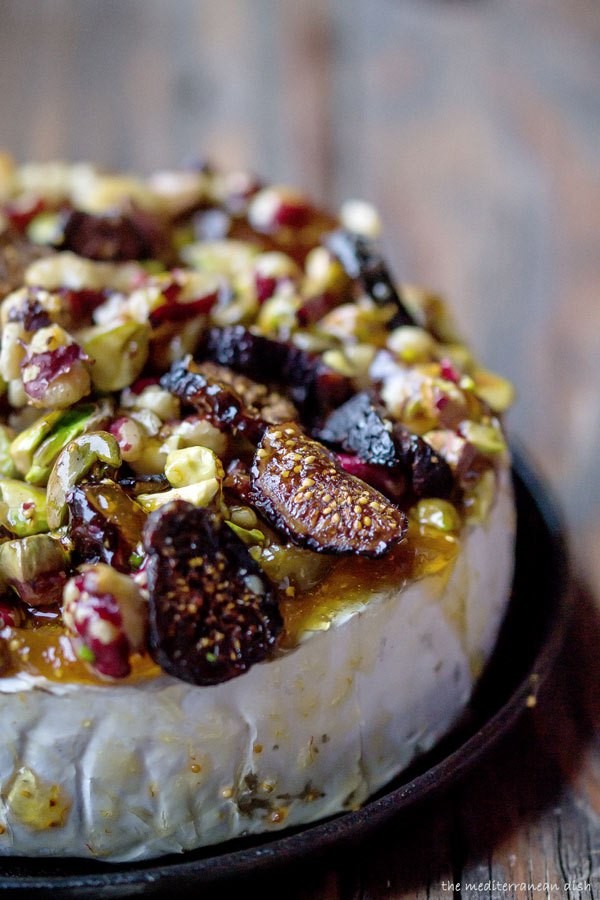 Or you can go a more traditional route with spiced figs, walnuts, pistachios, and apricot jam.