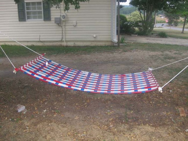Save money at the hardware store and make a hammock instead of buying one. 