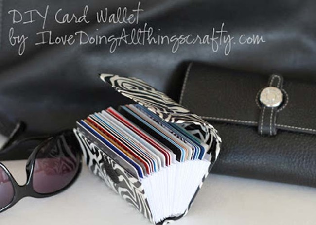 Keep track of your credit or business cards with a DIY holder.