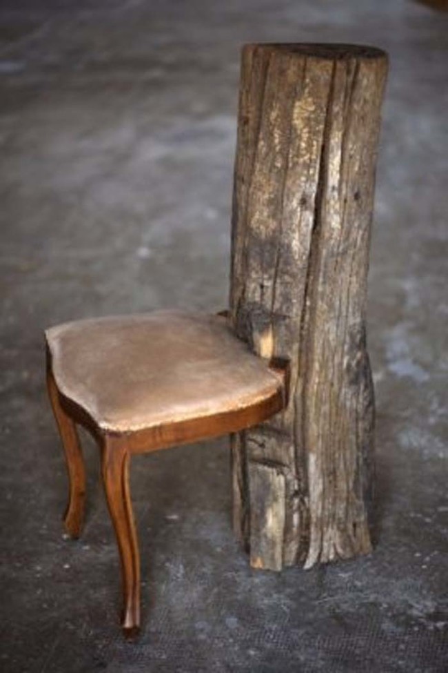 A vintage chair, fallen tree hybrid 