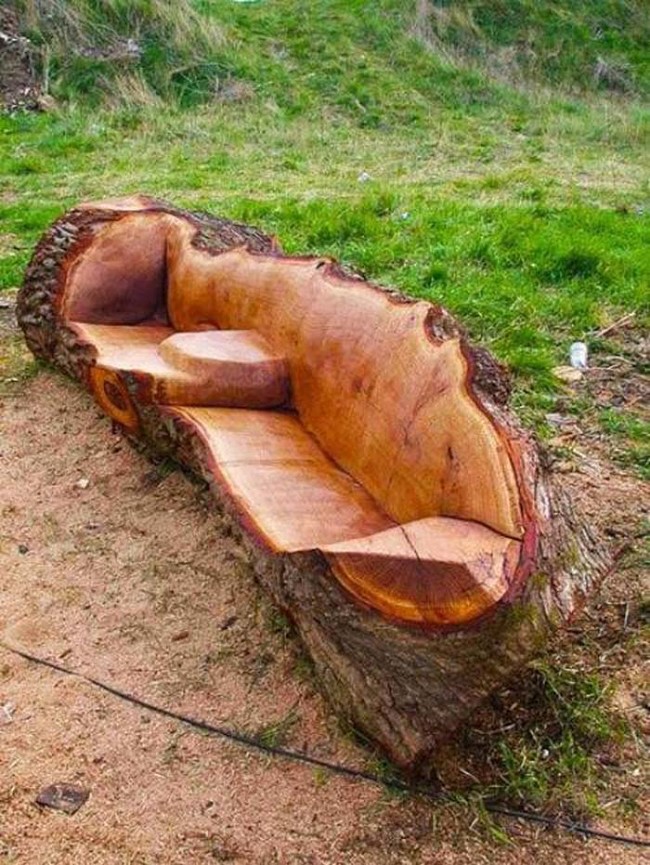 Carved couch