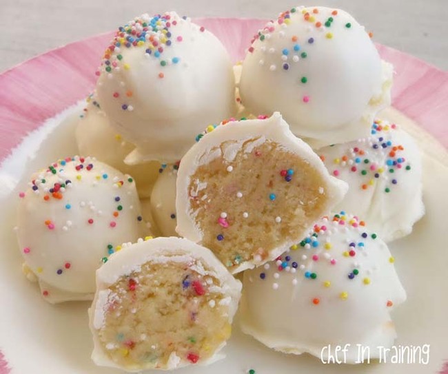 These no-bake cake truffles are to die for.