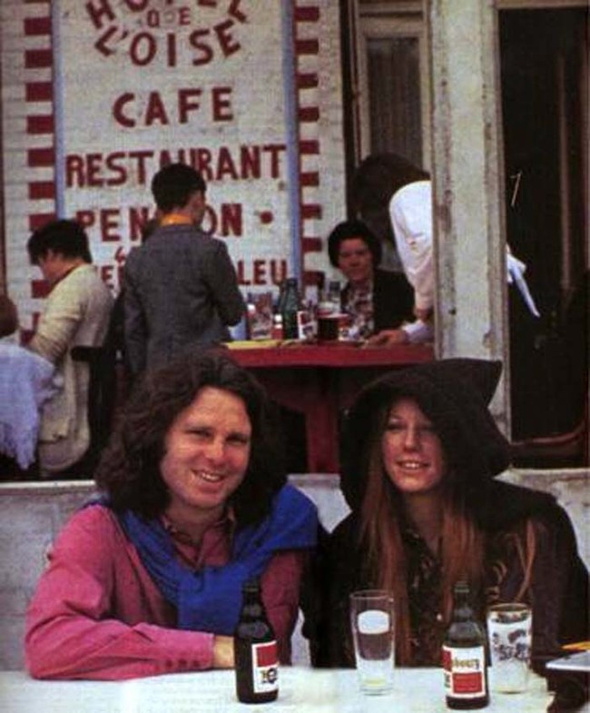 The final photo of Jim Morrison of The Doors before his death in 1971.